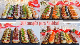 20 CANAPÉS para Navidad 20232024  Variados y Originales  DarixLAB [upl. by Particia]