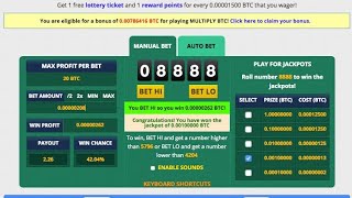 Freebitcoin Script 1 BTC Jackpot [upl. by Vitalis477]