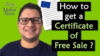 Secrets to get your Certificate of Free Sale Medical Device CE mark [upl. by Farnsworth]