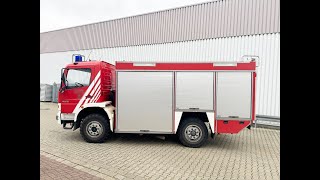 DAIMLERBENZ Atego 925 4x4 Seilwinde Einzelbereifung Rüstwagen RW1 [upl. by Lainad210]