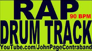 Rap Hip Hop Drum Track 90 bpm Drums Only FREE [upl. by Hendrickson]