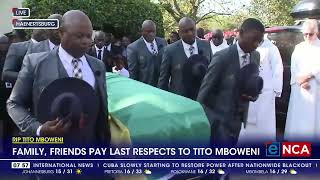 RIP Tito Mboweni  Family friends pay last respects to Tito Mboweni [upl. by Yemane]