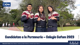 Candidatos a la Personería  Colegio Cafam 2023 [upl. by Merry]