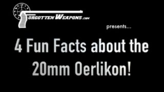 Four Fun Facts about the Oerlikon 20mm Antiaircraft Cannon [upl. by Garap]