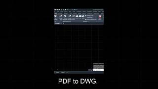 pdf to dwg  convert pdf to autocad drawing  pdf to autocad  pdf to dwg in autocad 2023 autocad [upl. by Lirret]