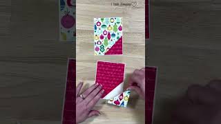 Using Up Scraps to Make Cards  Card Making Tutorials 2022 ITeachStamping shortsvideo [upl. by Cenac311]