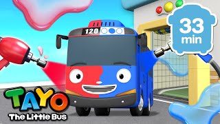 Learn Colors with Tayo and More🌈  Compilation  Color Song for Kids  Tayo the Little Bus [upl. by Ellohcin]