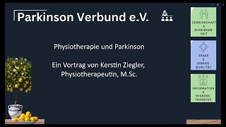 ParkinsonSchule Folge 113 Physiotherapie und Parkinson [upl. by Leanne]