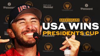 2024 Presidents Cup Biggest Takeaways Hilarious US Press Conference Moments [upl. by Inad261]