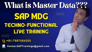 What is Master Data What Is The Importance Of Master Data  SAP MDG Training  VENKAT TechEdu [upl. by Willmert]