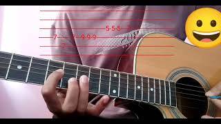 Moomin Theme ending Song guitar tutorial for beginners [upl. by Ainex]