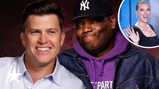 Michael Che Pokes Fun At Scarlett Johansson While ROASTING Colin Jost [upl. by Kraus]