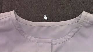 How to sew a band collar on a shirt [upl. by Swayne765]