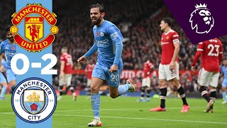 Manchester City Derby Highlights  United 02 City  Bailly OG amp Bernardo Silva goal [upl. by Errot67]