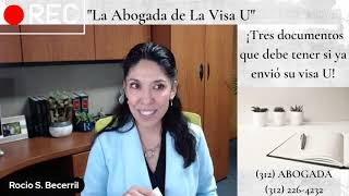 ¡Tres documentos que debe tener si ya envió su visa U [upl. by Jarietta]