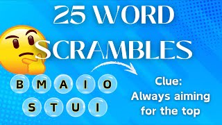 Scrambled Words Challenge How Many Can You Unscramble [upl. by Kristof]