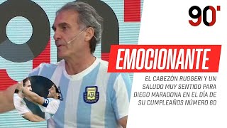 El emotivo saludo del Cabezón Ruggeri para Diego Maradona en el día de su cumpleaños [upl. by Krilov]