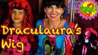 Monster High Video Draculaura Wig Tutorial on MsPlayLA [upl. by Llertniuq767]