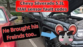 2017 Chevy Silverado 53L  p0102 p0097 p00c7 p00f4 p0113 p2227 amp p2228 No MAF signal [upl. by Askari]