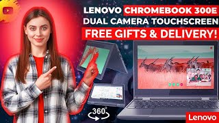 Lenovo Chromebook 300e  Dual Camera Touchscreen Free Gifts amp Delivery [upl. by Lrem693]