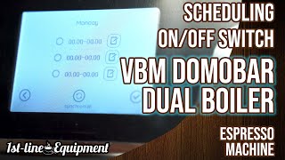 Scheduling Power On and Off Cycles on the VBM Domobar Dual Boiler Espresso Machine [upl. by Barri]