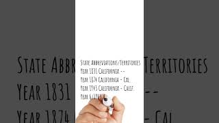 Postal Abbreviations  California [upl. by Kutzenco705]