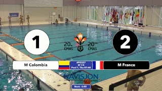 G227  EM FRA vs COL  20th CMAS Underwater Hockey World Championships [upl. by Aileme]