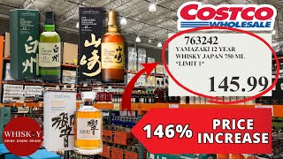 Costco Whiskey Wander Suntory Prices Increase Yamazaki 12 Hakushu 12 Hibiki Harmony at Costco [upl. by Atnuahs]