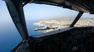 4K  Boeing 737800 Landing in Heraklion on Runway 09 [upl. by Imuyam402]