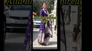 Alia Bhatt inspired ethnic wear  Alia Bhatt looks  Alia Bhatt suit anarkali pics shorts viral [upl. by Attaynik]