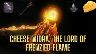 How to cheese and easily defeat Midra the Lord of Frenzied Flame in Elden Ring [upl. by Fransisco]