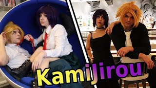 I said Choker not CHOKE HER KamiJirou My Hero Academia Cosplay Date [upl. by Nnylacissej]