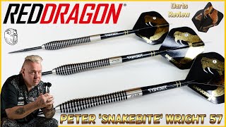 Red Dragon PETER Snakebite WRIGHT 57 Darts Review [upl. by Armin531]