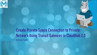 CloudHub 20 Part V  Create Transit Gateway Connection from Private Space to our private network [upl. by Carly]