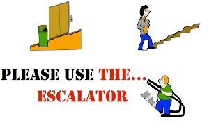 In a Building  Elevator Escalator Stairs and Exit  Easy English Conversation Practice  ESL [upl. by Maggie]