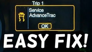 How to Fix and Reset Service AdvanceTrac RSC Warning Light  Dashboard Warning Lights [upl. by Sakiv]