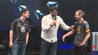 ESL Barcelona  Prematch Interview fnatic vs EnvyUs SHOTS  refuses handshake [upl. by Gausman330]