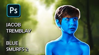 Jacob Tremblay  Blue  The Smurfs 2 20240209 [upl. by Linnell995]