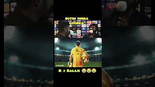 quotRj Balaji 😂😂😂😂quotSUTRI NINRA OOOREA song for dhoni entry 😃😃 [upl. by Shalna413]