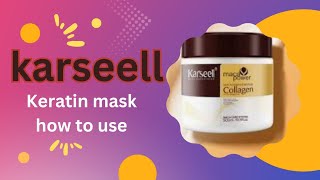 Curly hair routine Karseell keratin mask review karseell overview review hiar keratintreatment [upl. by Yren]