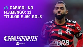 Gabigol no Flamengo 13 títulos e 160 gols  LIVE CNN [upl. by Loria]