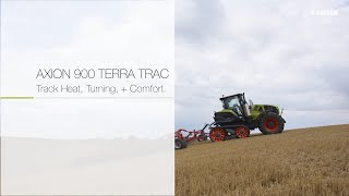 CLAAS AXION 900 TERRA TRAC  Track Heat Turning  Comfort [upl. by Skoorb]