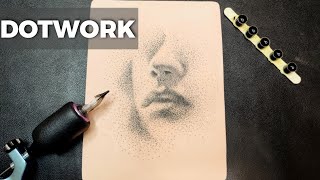 DOTWORK Techniques  FaceTattoo  For Beginners [upl. by Varhol]