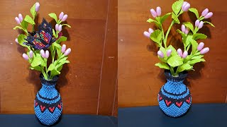 Tutorial Origami 3D Vas Bunga V223D Origami Flower Vase Tutorial V22 [upl. by Ifok]