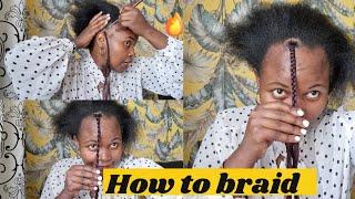 Braids  How to braid Braids for Beginners [upl. by Mackler]