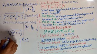 algébre 1  Polynômes  partie 4  Comment trouver le pgcd et ppcm de deux polynômes [upl. by Noemis]