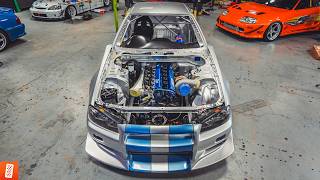 Building a Modern Day Fast amp Furious R34 Skyline  Part 5 [upl. by Enimassej71]