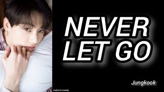 Never let Go Jungkook BTS 정국 lyrics [upl. by Hanni]