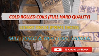 COLD ROLLED FULL HARD QUALITY STEEL COILS PRIME EXCESS  STOCK LOT [upl. by Pruchno]