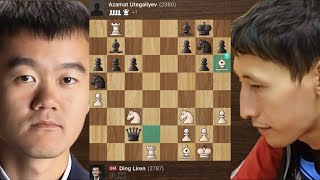 Brilliant Bishop Move 👌 Ding Liren vs Azamat Utegaliyev  Chess [upl. by Risser]